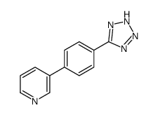 3-[4-(2H-tetrazol-5-yl)phenyl]pyridine结构式