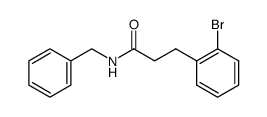 N-benzyl-3-(o-bromophenyl)propionylamide结构式