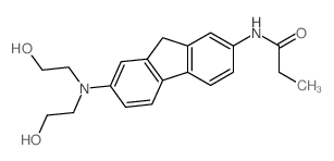 Propanamide,N-[7-[bis(2-hydroxyethyl)amino]-9H-fluoren-2-yl]- structure