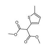 dimethyl 2-(5-methylthiophen-2-yl)propanedioate Structure
