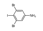 3,5-dibromo-4-iodoaniline Structure