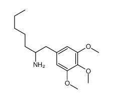 3,4,5-Trimethoxy-α-pentylbenzeneethanamine结构式