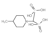 [(4-methylpiperidin-1-yl)-phosphonomethyl]phosphonic acid结构式