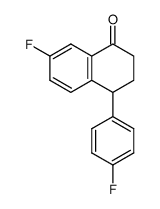 7-Fluoro-4-(4-fluorophenyl)-1,2,3,4-tetrahydronaphthalene-1-one Structure