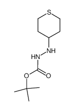 tert-butyl 2-(tetrahydro-2H-thiopyran-4-yl)hydrazine-1-carboxylate结构式