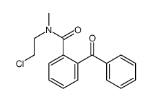 邻苯甲酰基-N-(2-氯乙基)-N-甲基苯甲酰胺结构式