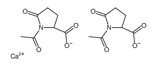calcium bis(1-acetyl-5-oxo-L-prolinate)结构式