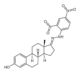 3-Hydroxy-1,3,5(10)-estratrien-17-one 2,4-dinitrophenyl hydrazone Structure