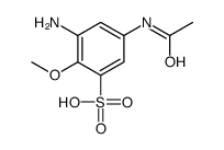 5-acetamido-3-amino-2-methoxybenzenesulfonic acid Structure