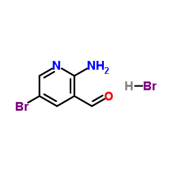 2-Amino-5-bromonicotinaldehyde hydrobromide结构式