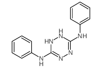 N,N-diphenyl-1,4-dihydro-1,2,4,5-tetrazine-3,6-diamine结构式
