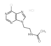 N-[2-(6-chloropurin-9-yl)ethyl]acetamide Structure