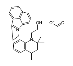 1-ethyl-2-[1,2,3,4-tetrahydro-1-(2-hydroxyethyl)-2,2,4-trimethyl-6-quinolyl]benz[cd]indolium acetate picture