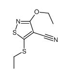 4-Isothiazolecarbonitrile,3-ethoxy-5-(ethylthio)-(9CI) Structure