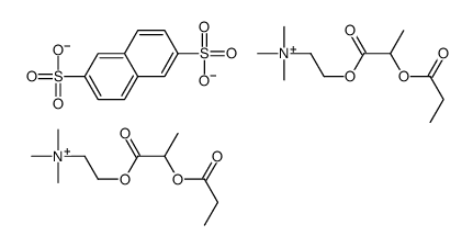 Ethanaminium, 2-(2-(1-oxopropoxy)-1-oxopropoxy)-N,N,N-trimethyl-, 2,6- naphthalenedisulfonate (2:1) picture