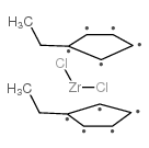 双(乙基环戊二烯基)二氯化锆结构式