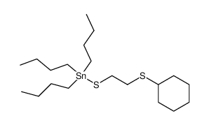 β-(cyclohexylthio)ethyl tri-n-butyltin sulfide结构式