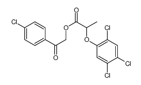 [2-(4-chlorophenyl)-2-oxoethyl] 2-(2,4,5-trichlorophenoxy)propanoate结构式