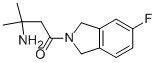 3-amino-1-(5-fluoroisoindolin-2-yl)-3-methylbutan-1-one结构式