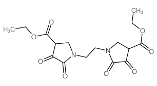 3-Pyrrolidinecarboxylicacid, 1,1'-(1,2-ethanediyl)bis[4,5-dioxo-, diethyl ester (9CI) Structure