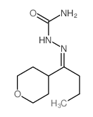 Hydrazinecarboxamide,2-[1-(tetrahydro-2H-pyran-4-yl)butylidene]- Structure