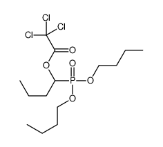 1-(Dibutoxyphosphinyl)butyl=trichloroacetate structure