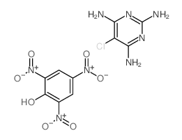 5-chloropyrimidine-2,4,6-triamine; 2,4,6-trinitrophenol Structure