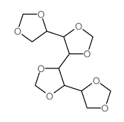 4-(1,3-dioxolan-4-yl)-5-[5-(1,3-dioxolan-4-yl)-1,3-dioxolan-4-yl]-1,3-dioxolane structure