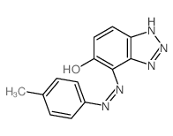 4-[2-(4-methylphenyl)hydrazinyl]benzotriazol-5-one structure