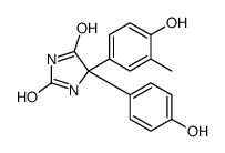5-(4-hydroxy-3-methylphenyl)-5-(4-hydroxyphenyl)imidazolidine-2,4-dione结构式