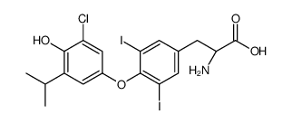 (2S)-2-amino-3-[4-(3-chloro-4-hydroxy-5-propan-2-ylphenoxy)-3,5-diiodophenyl]propanoic acid Structure