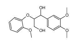 threo-1-(3,4-dimethoxyphenyl)-2-(2-methoxyphenoxy)propane-1,3-diol Structure