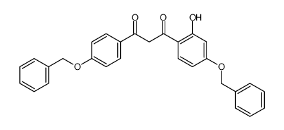 1-(2-hydroxy-4-benzyloxyphenyl)-3-(4-benzyloxyphenyl)-1,3-propanedione结构式