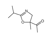 Ethanone, 1-[4,5-dihydro-5-methyl-2-(1-methylethyl)-5-oxazolyl]- (9CI)结构式
