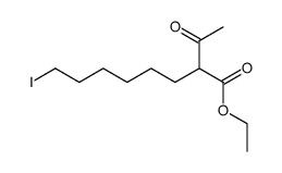 2-(6-iodo-hexyl)-acetoacetic acid ethyl ester结构式