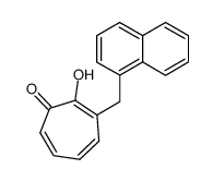 2-hydroxy-3-(naphthalen-1-ylmethyl)cyclohepta-2,4,6-trien-1-one结构式