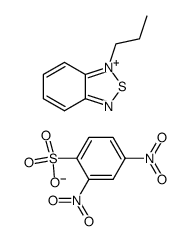 n-propyl-2,1,3-benzothiadiazolium 2,4-dinitrobenzenesulphonate结构式