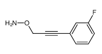 Hydroxylamine, O-[3-(3-fluorophenyl)-2-propynyl]- (9CI) structure