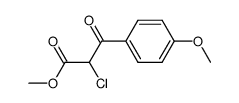 methyl 2-chloro-3-(4-methoxyphenyl)-3-oxopropanoate结构式