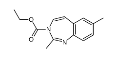 ethyl 2,7-dimethyl-3H-benzo[d][1,3]diazepine-3-carboxylate结构式