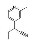 2-(2-methylpyridin-4-yl)butanenitrile Structure