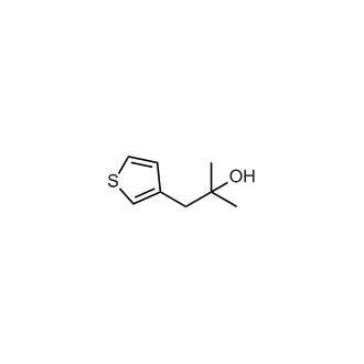 2-甲基-1-(噻吩-3-基)丙-2-醇结构式