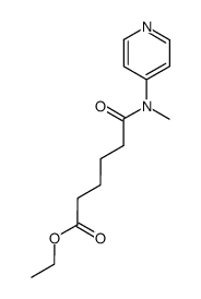ethyl N-methyl-N-(4-pyridyl)adipamate结构式