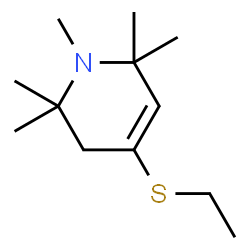 Pyridine, 4-(ethylthio)-1,2,3,6-tetrahydro-1,2,2,6,6-pentamethyl- (9CI) structure