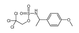 2,2,2-trichloroethyl N-[1-(4-methoxyphenyl)ethyl]sulfamate Structure