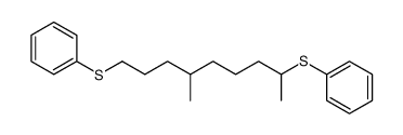 (4-methylnonane-1,8-diyl)bis(phenylsulfane)结构式