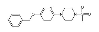 1-methylsulfonyl-4-(5-phenylmethoxypyridin-2-yl)piperazine结构式