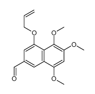 5,6,8-trimethoxy-4-prop-2-enoxynaphthalene-2-carbaldehyde结构式