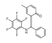 4-methyl-6-[(2,3,4,5,6-pentafluoroanilino)-phenylmethylidene]cyclohexa-2,4-dien-1-one Structure