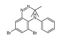 2,4-dibromo-6-(tert-butyldiazenyl)-N-phenylaniline结构式